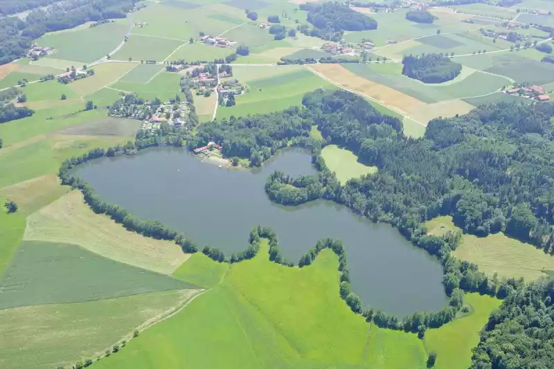 Leitgeringer See Toteisloch Relikt aus der Eiszeit